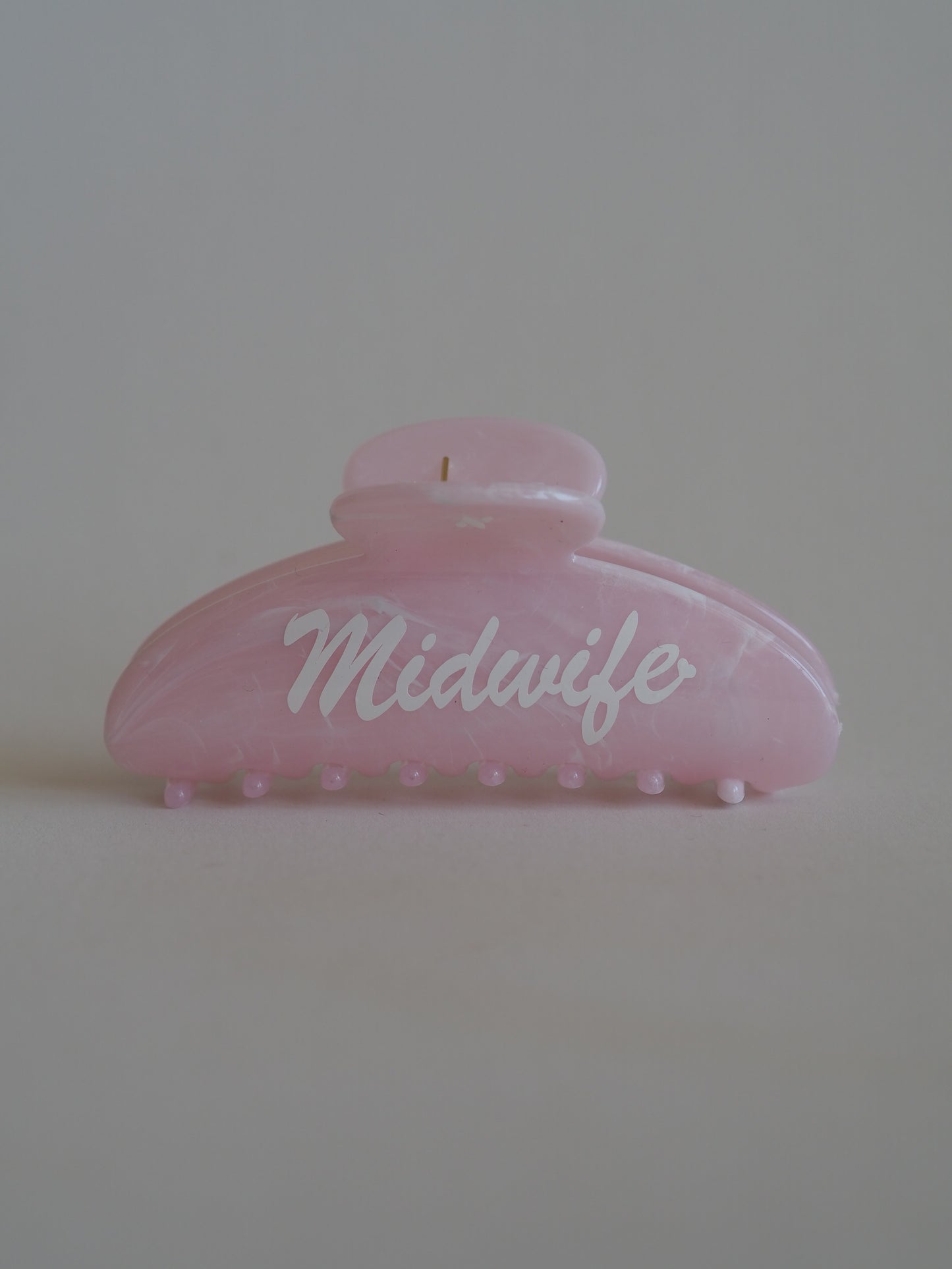Pink Cloud Midwife Hairclip