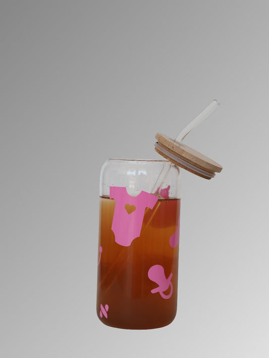 Pink Cloud Midwife Glas