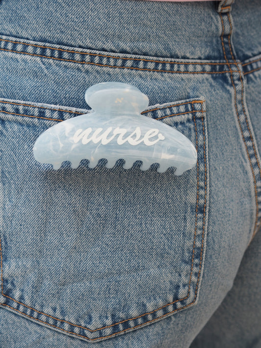 Blueberry Milk Nurse Hairclip