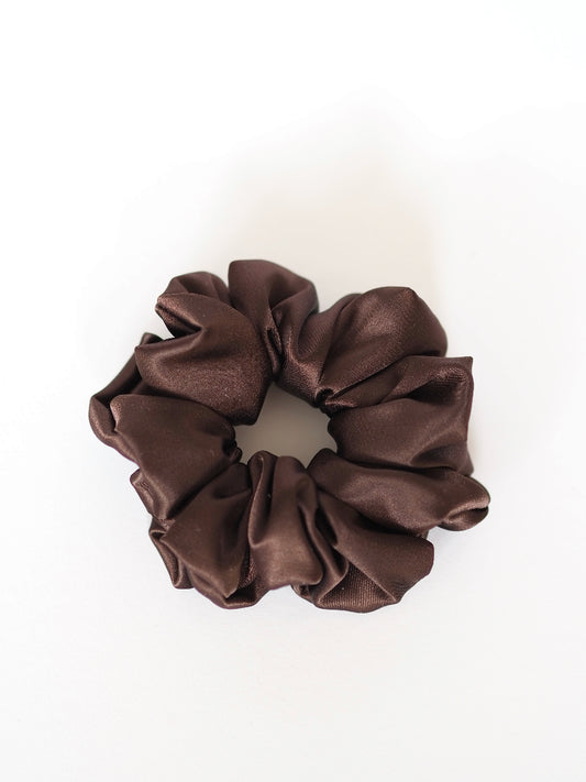 Cocoa Dream Satin Scrunchie