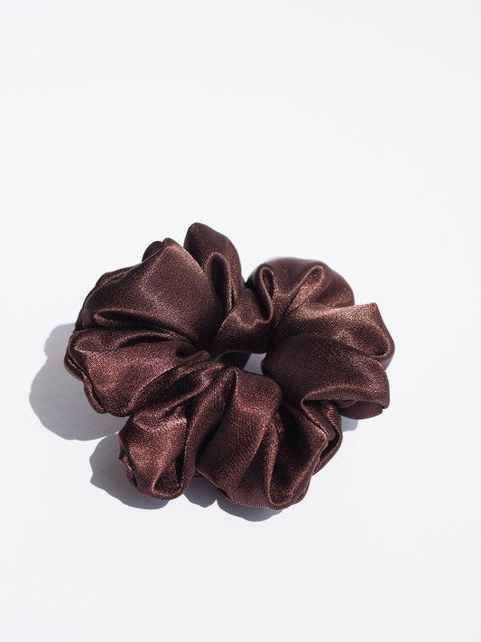 Cocoa Dream Satin Scrunchie