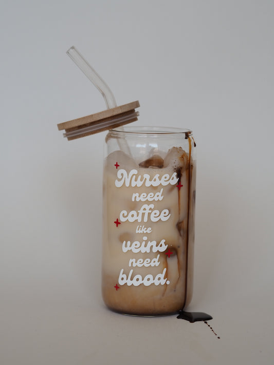 Latte Dose Glas
