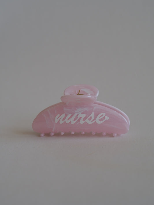 Pink Cloud Nurse Hairclip
